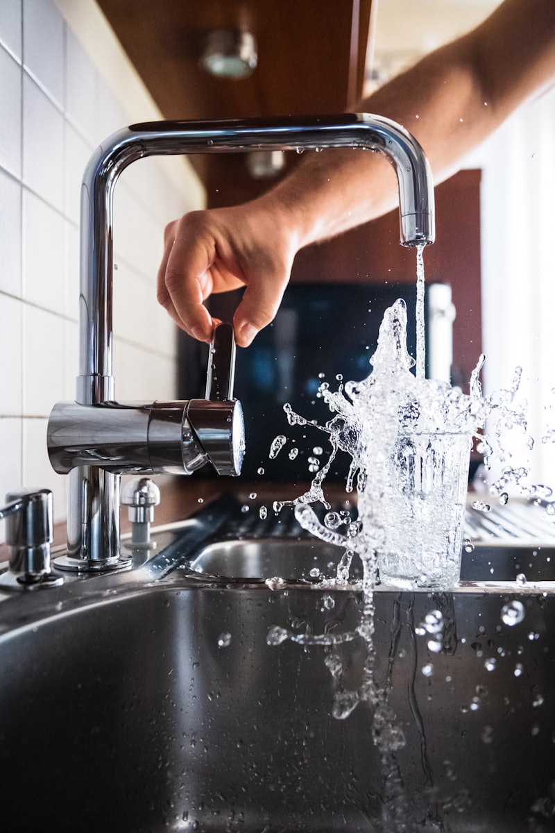 Modern kitchen plumbing fixture
